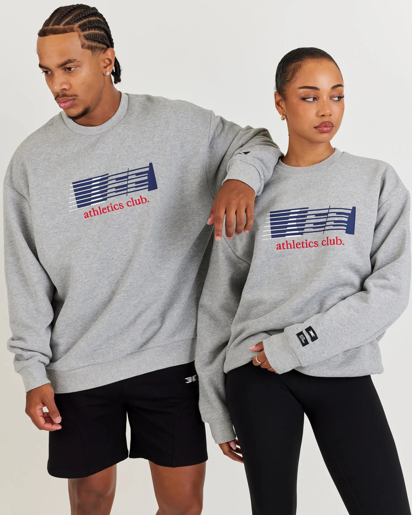 Athletics Club Block Crewneck - Grey sold by Elite Eleven