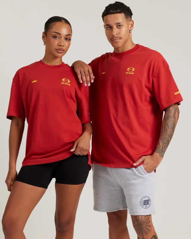 AFL x EE Oversized Tee - Gold Coast SUNS sold by Elite Eleven