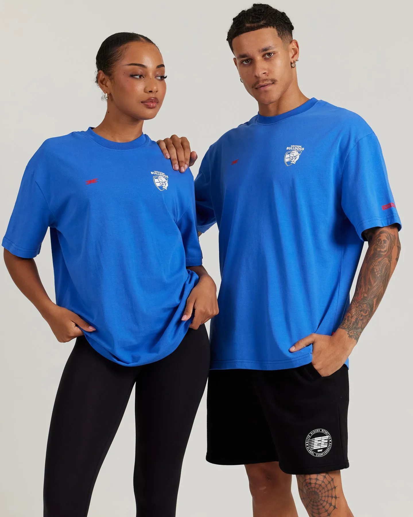 AFL x EE Oversized Tee - Western Bulldogs sold by Elite Eleven