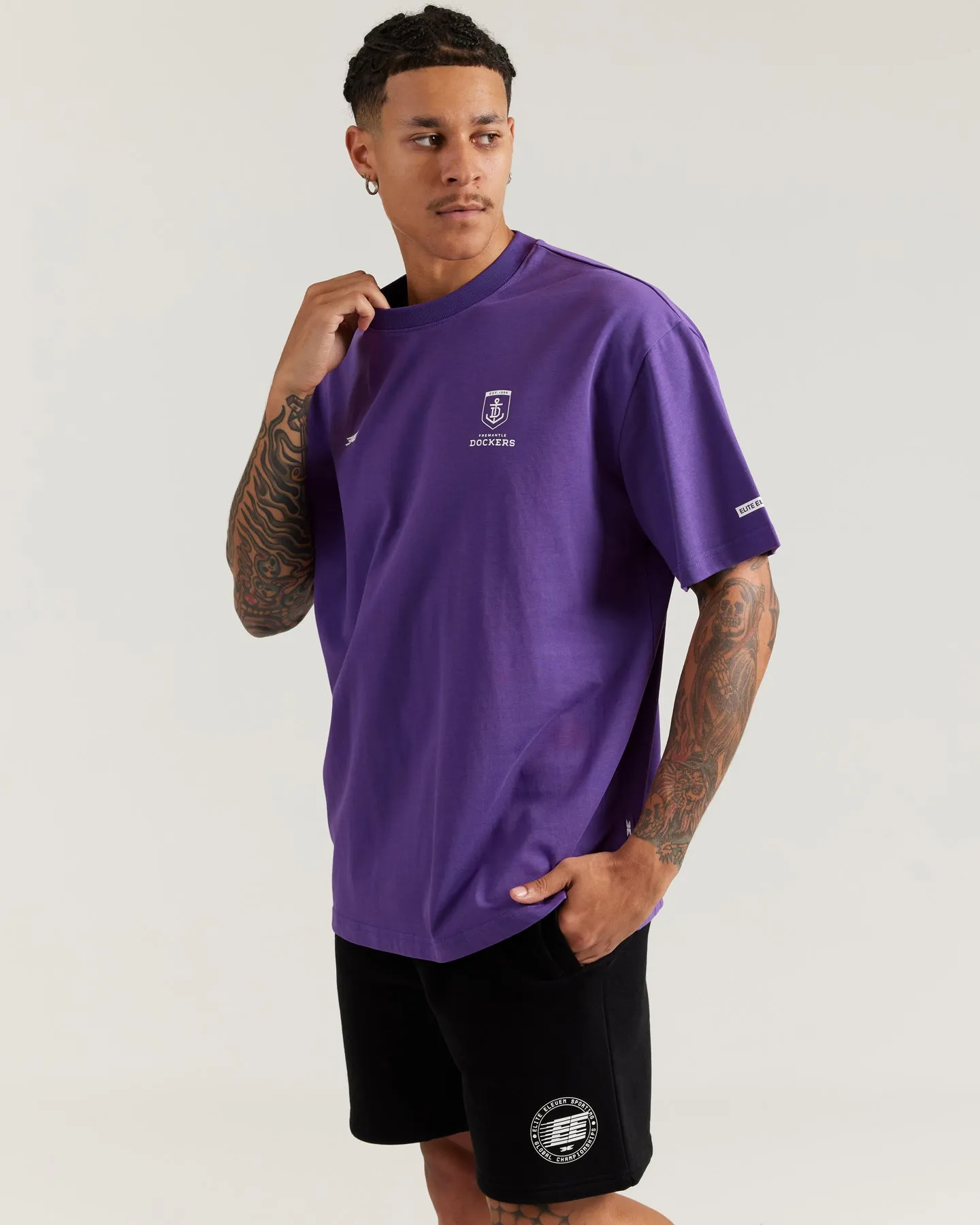 AFL x EE Oversized Tee - Fremantle sold by Elite Eleven product image thumbnail 3