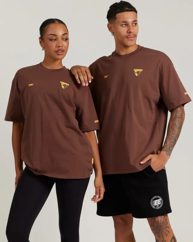 AFL x EE Oversized Tee - Hawthorn sold by Elite Eleven