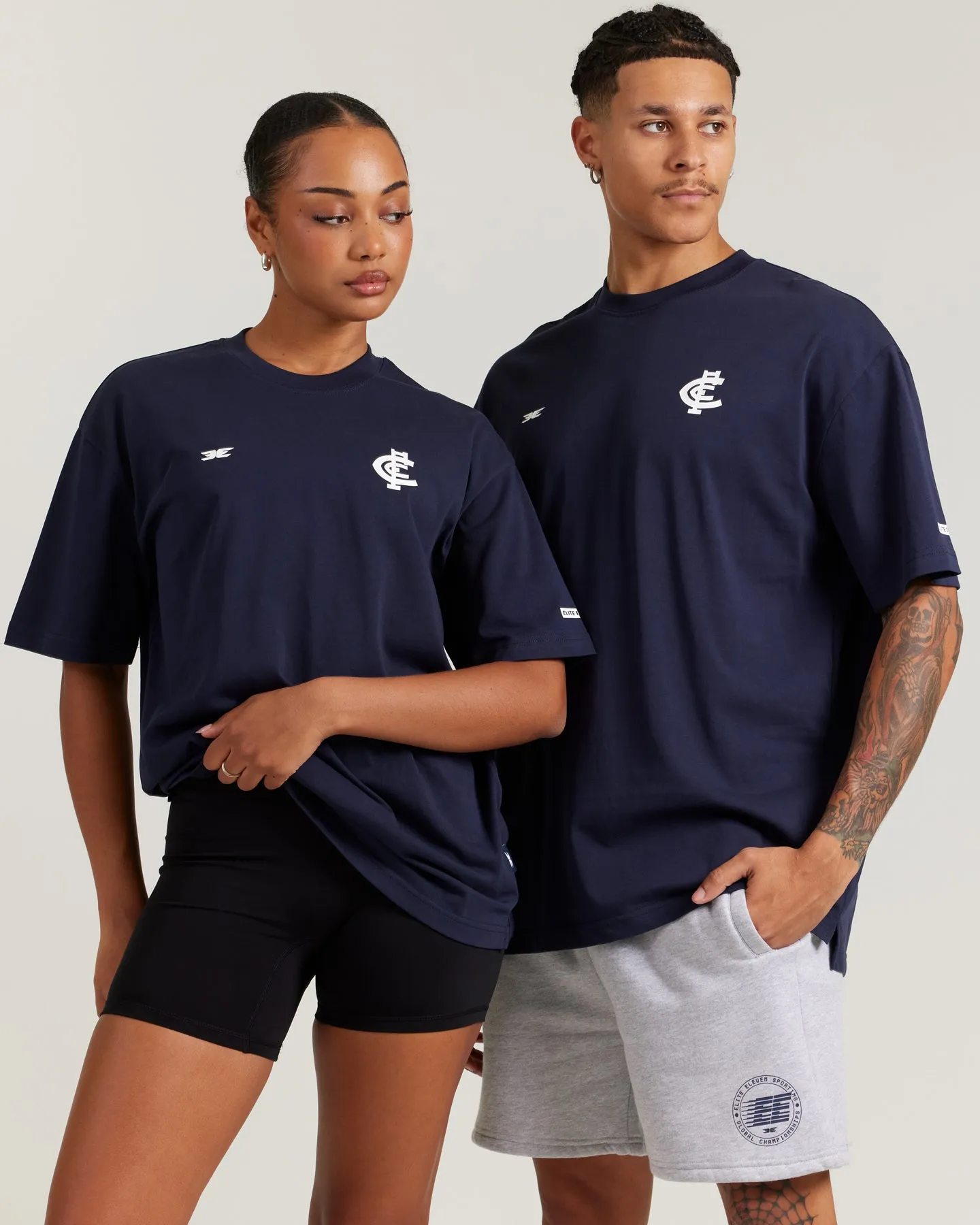 AFL x EE Oversized Tee - Carlton sold by Elite Eleven