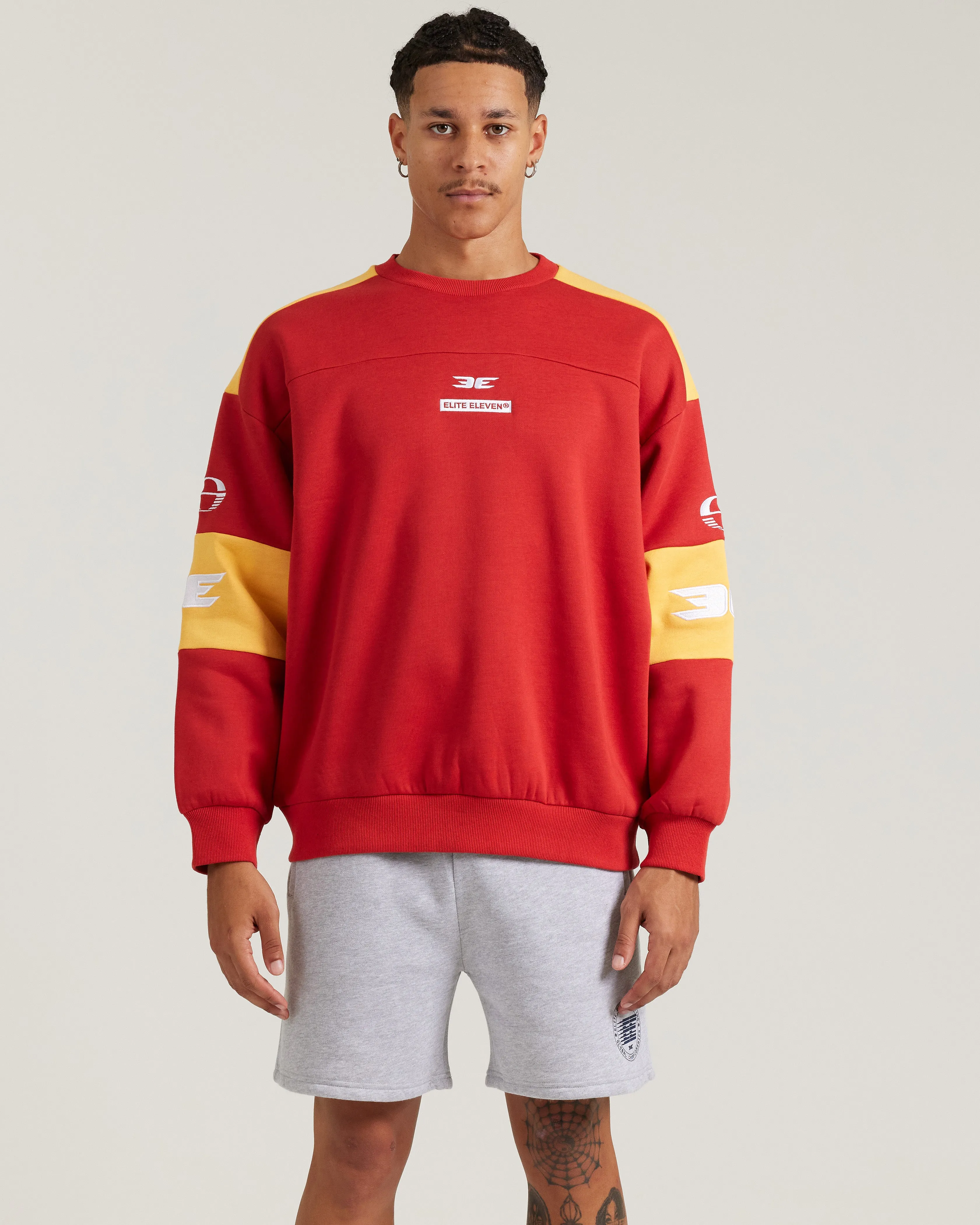 AFL x EE Retro Crewneck - Gold Coast SUNS sold by Elite Eleven product image thumbnail 4