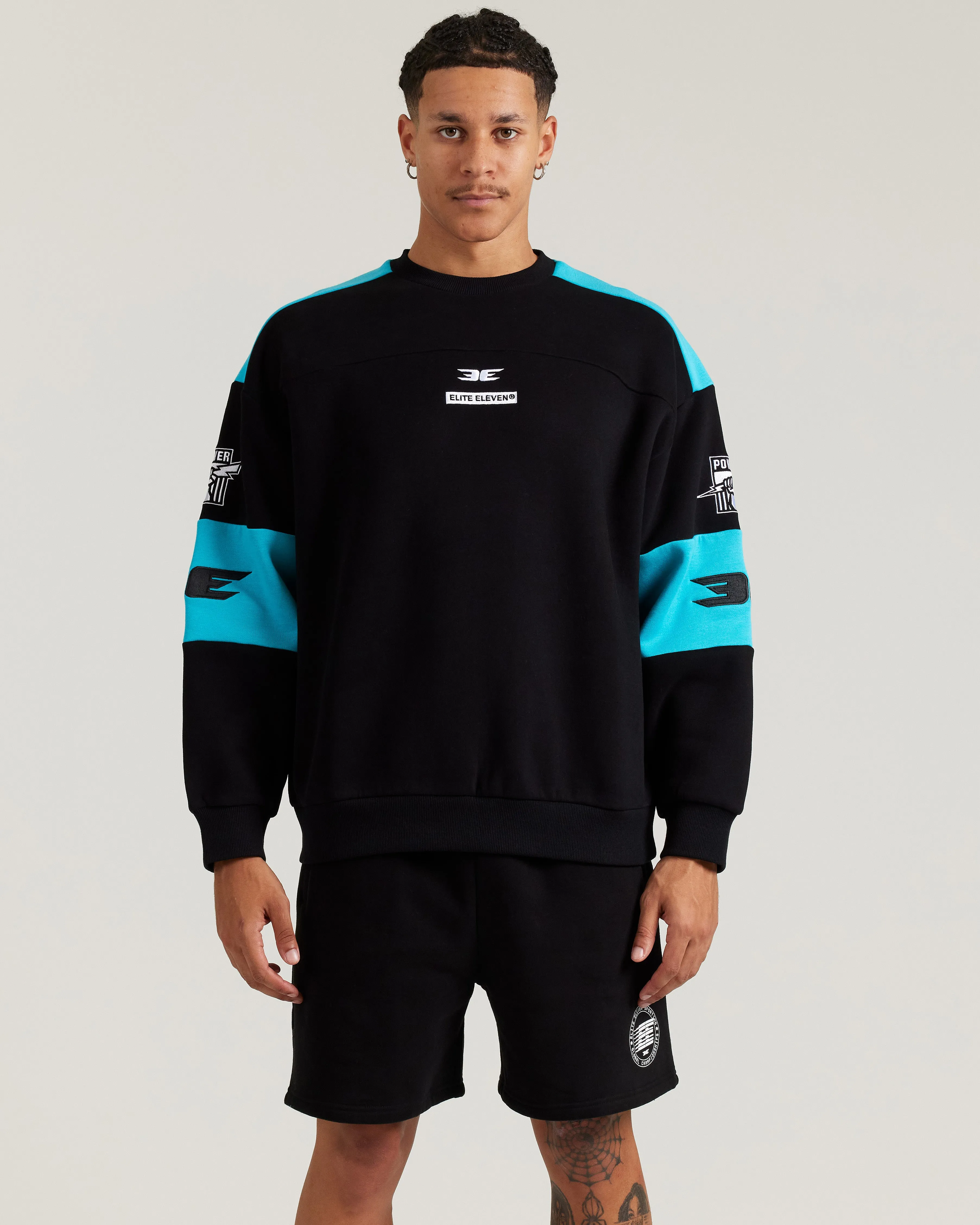 AFL x EE Retro Crewneck - Port Adelaide sold by Elite Eleven product image thumbnail 2