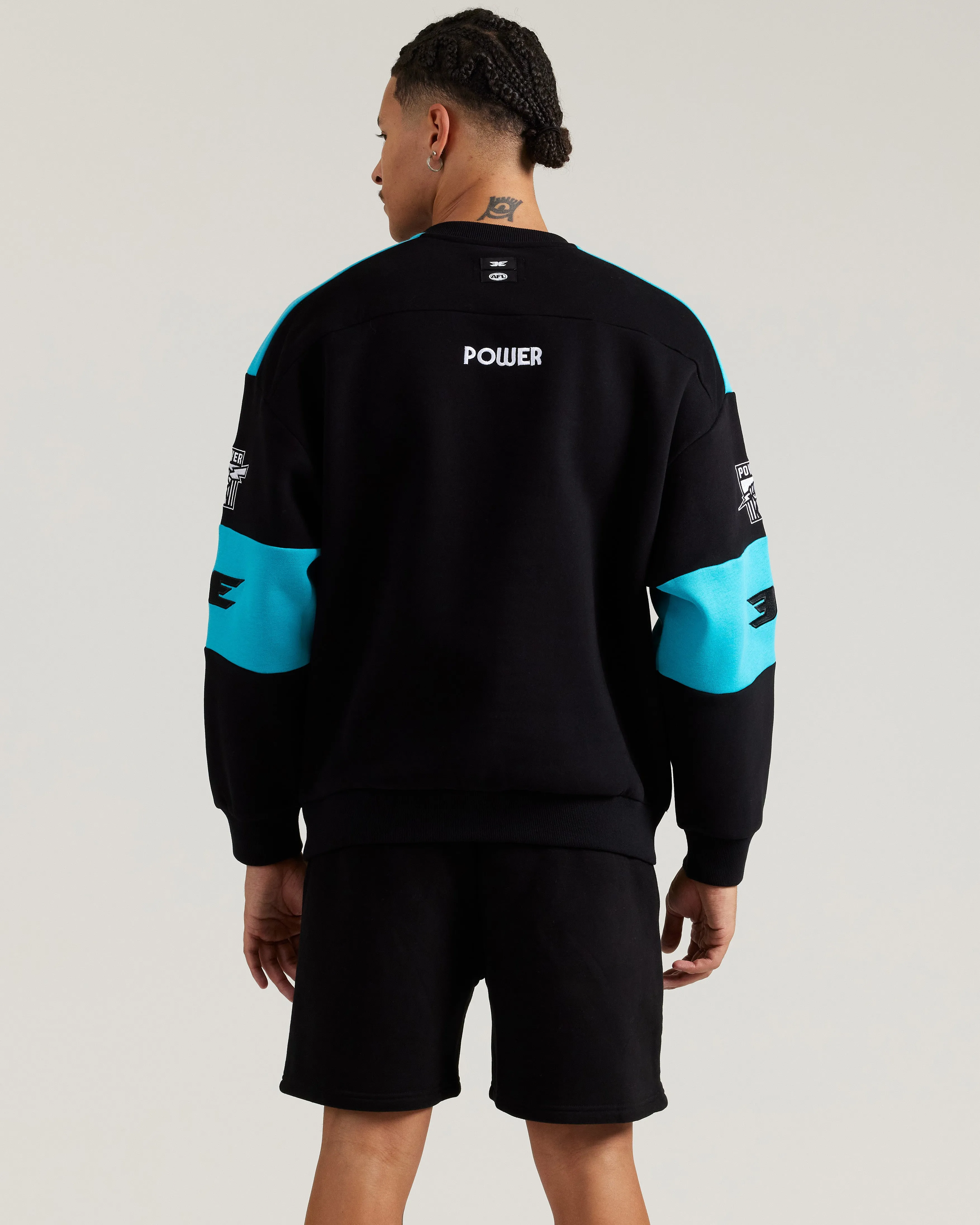 AFL x EE Retro Crewneck - Port Adelaide sold by Elite Eleven product image thumbnail 3
