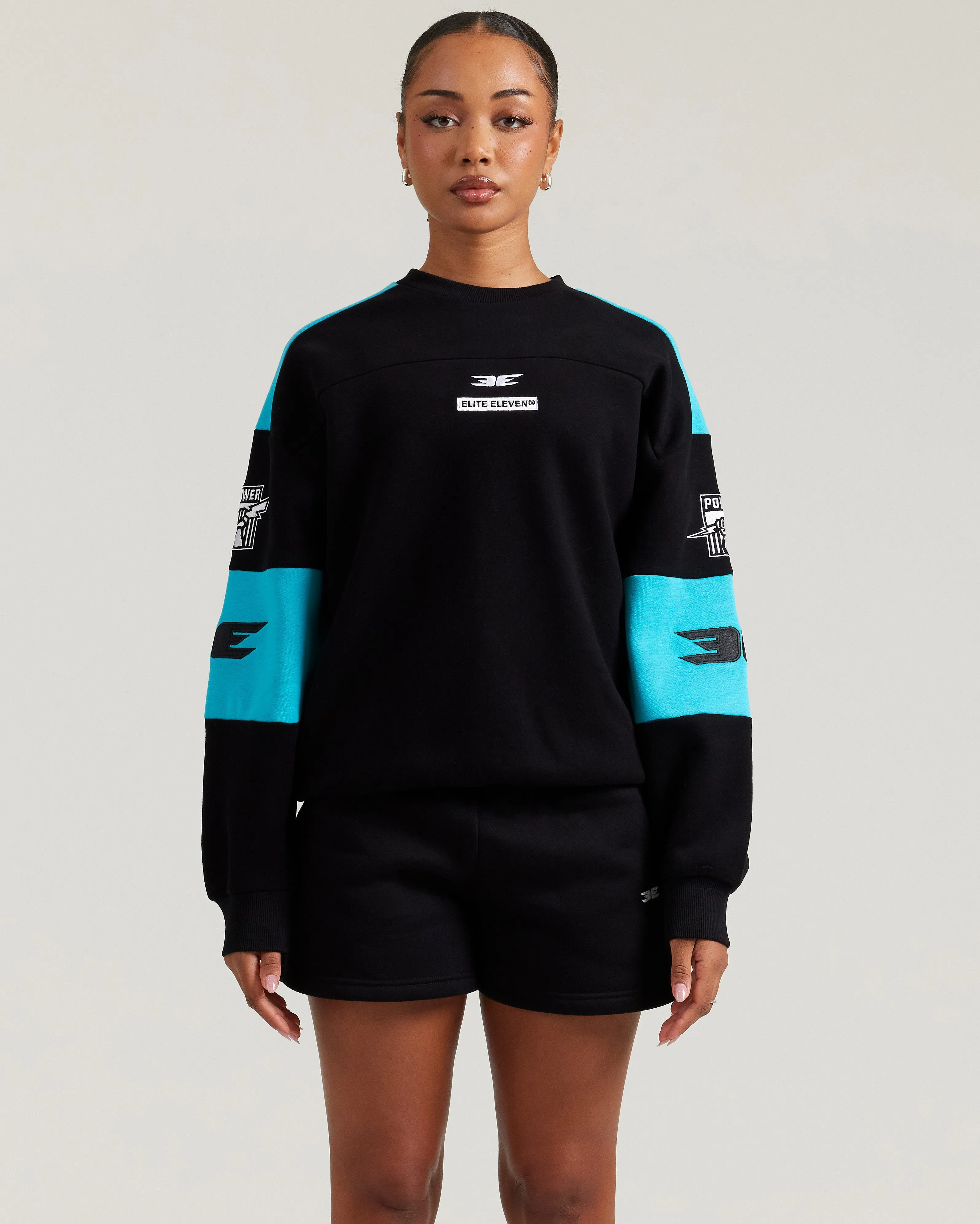 AFL x EE Retro Crewneck - Port Adelaide sold by Elite Eleven product image thumbnail 4