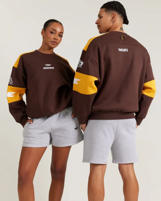 AFL x EE Retro Crewneck - Hawthorn sold by Elite Eleven