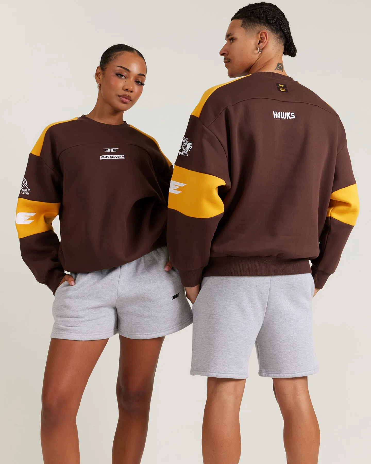 AFL x EE Retro Crewneck - Hawthorn sold by Elite Eleven