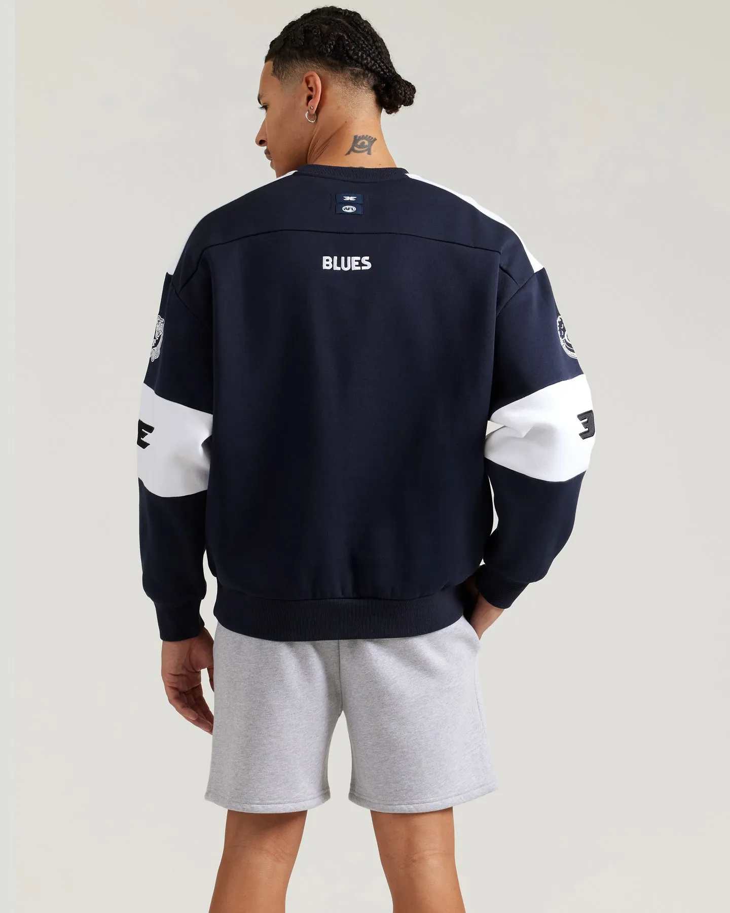AFL x EE Retro Crewneck - Carlton sold by Elite Eleven product image thumbnail 5
