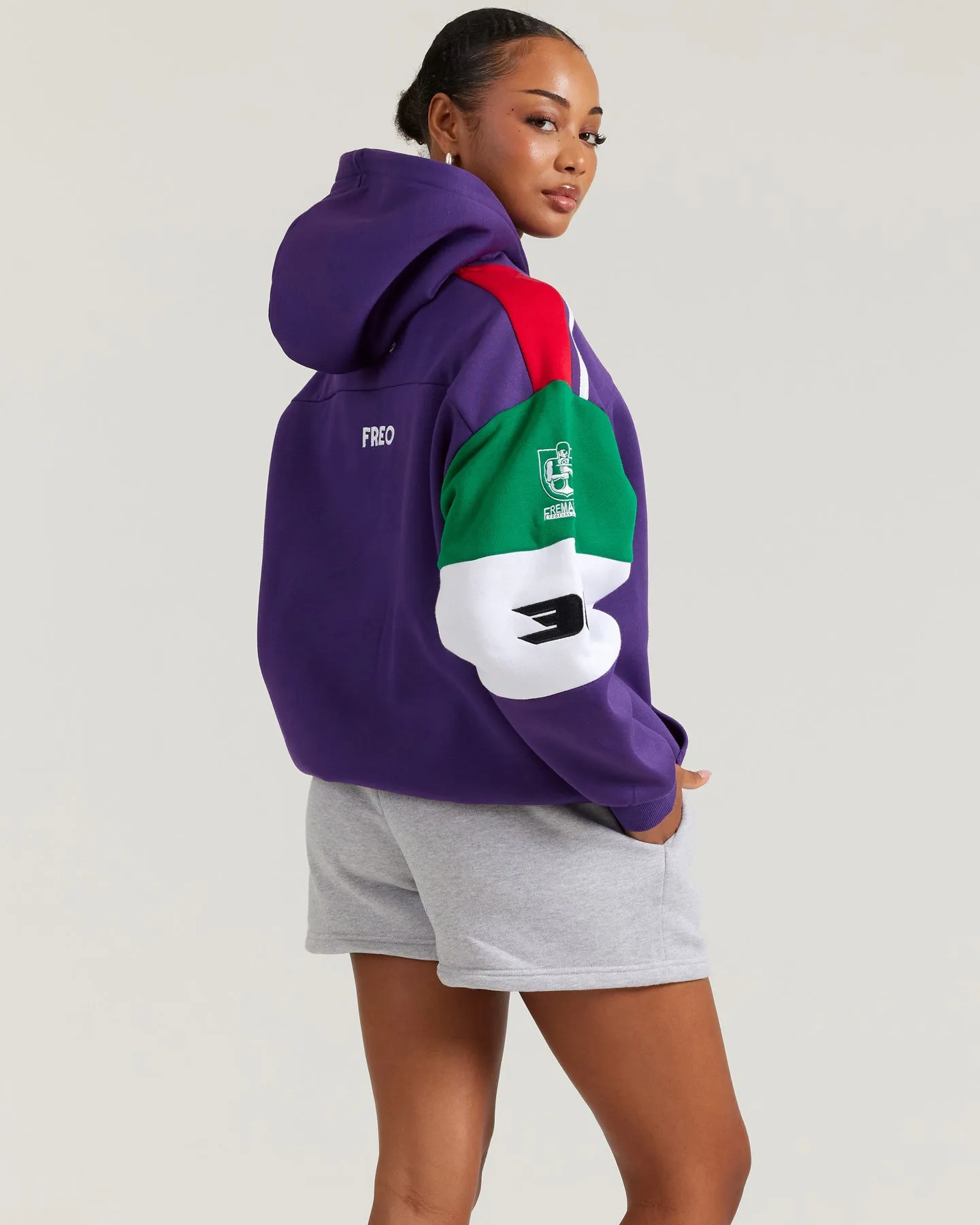 AFL x EE Retro Hoodie - Fremantle sold by Elite Eleven product image thumbnail 3