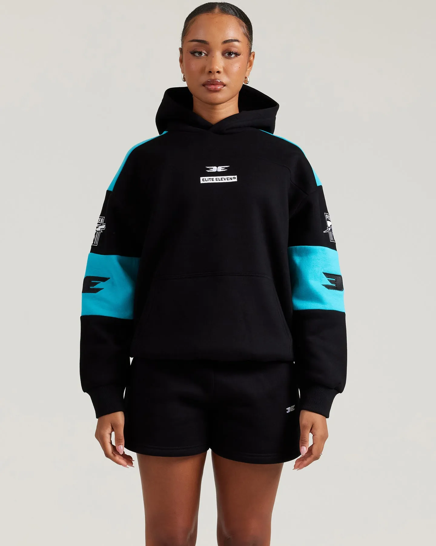 AFL x EE Retro Hoodie - Port Adelaide sold by Elite Eleven product image thumbnail 2
