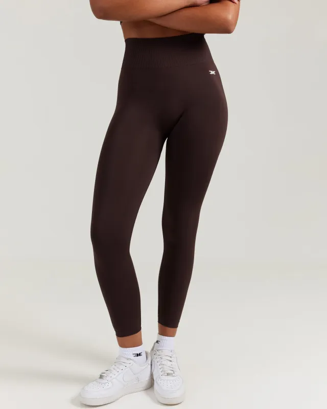 7/8 Elite Seamless Leggings - Espresso sold by Elite Eleven