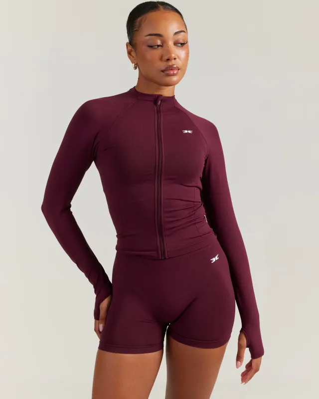 Elite Seamless Jacket - Cherry Cola made by Elite Eleven