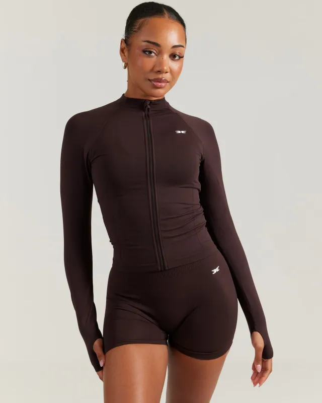 Elite Seamless Jacket - Espresso sold by Elite Eleven