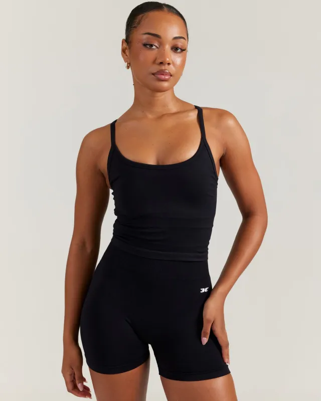Elite Seamless Tank - Black sold by Elite Eleven