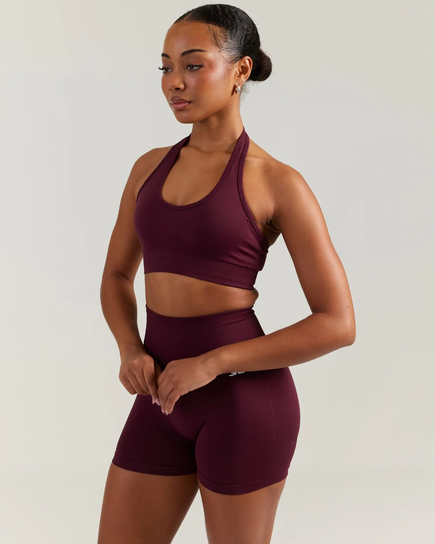 Elite Seamless Halter Neck Bra - Cherry Cola sold by Elite Eleven product image thumbnail 3