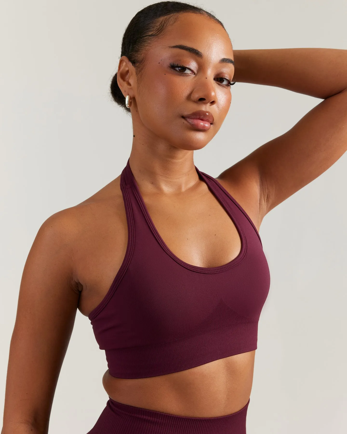 Elite Seamless Halter Neck Bra - Cherry Cola sold by Elite Eleven product image thumbnail 4