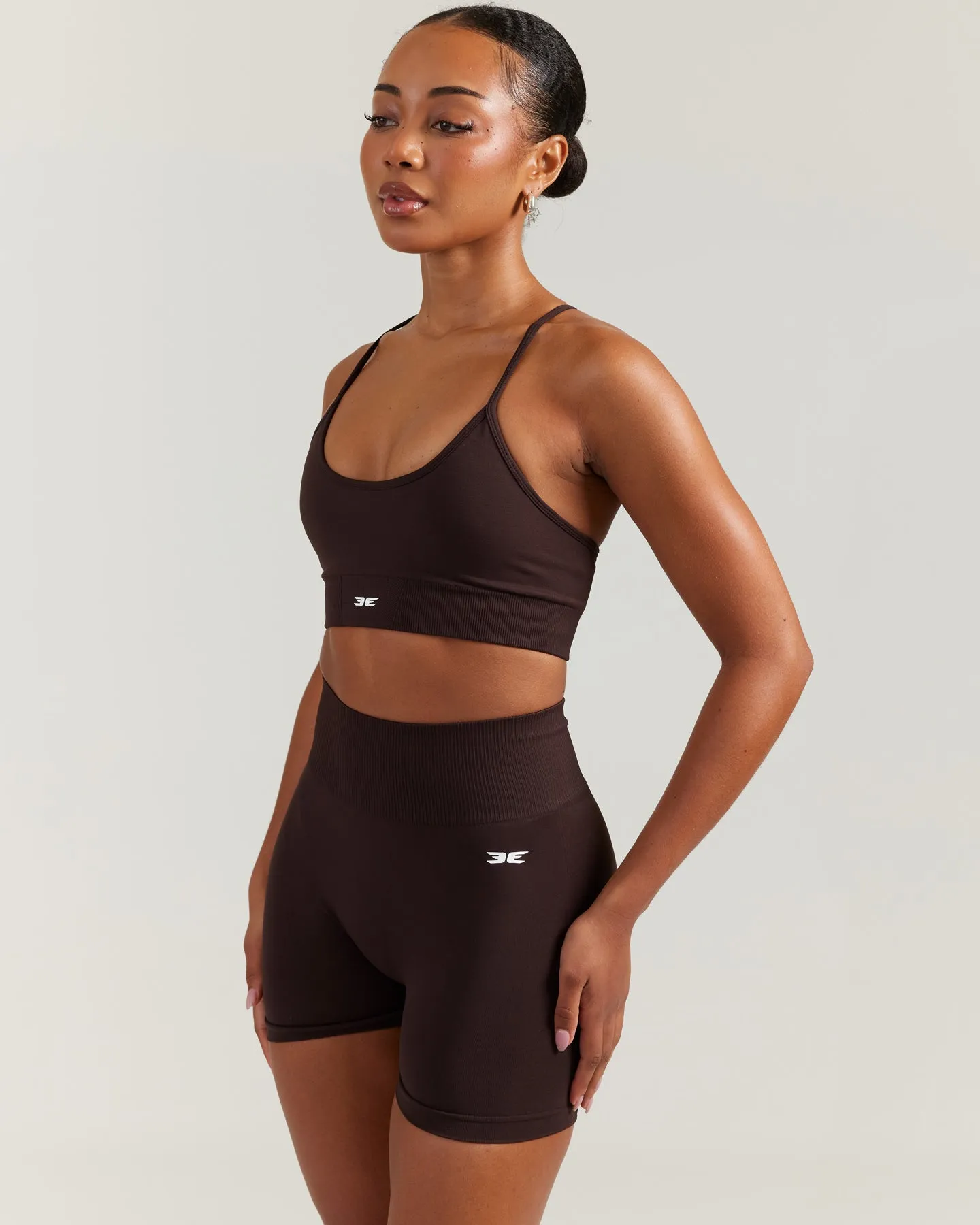 Elite Seamless Cross Strap Bra - Espresso sold by Elite Eleven product image thumbnail 4
