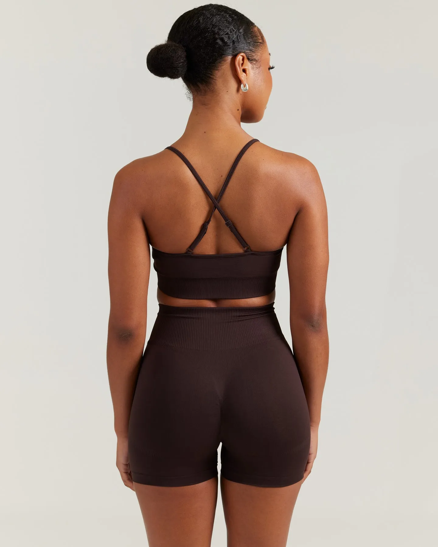 Elite Seamless Cross Strap Bra - Espresso sold by Elite Eleven product image thumbnail 2