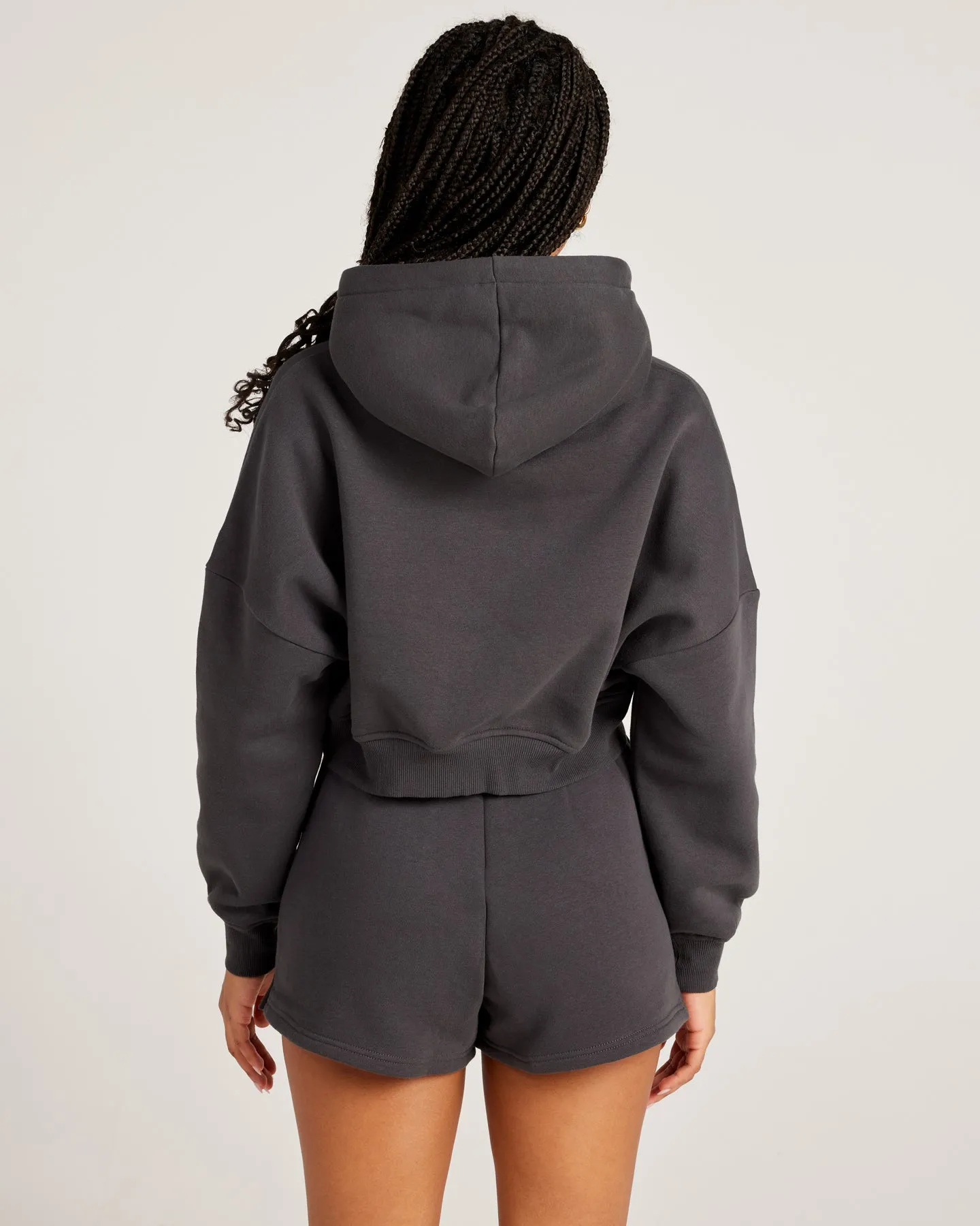 Omni Cropped Hoodie - Charcoal/Charcoal sold by Elite Eleven product image thumbnail 2