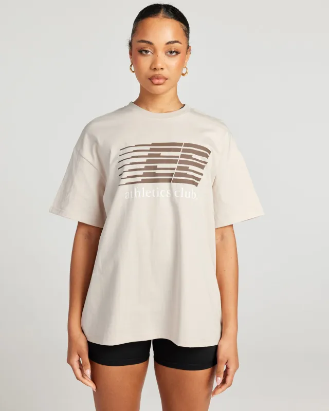 Women's Athletics Club Tee - Taupe sold by Elite Eleven