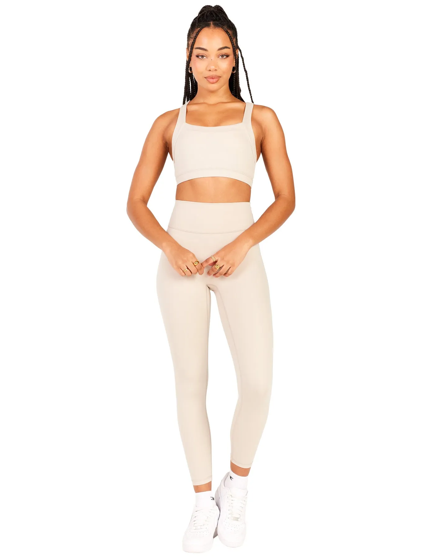 7/8 Aura SF Leggings - Oat Latte sold by Elite Eleven product image thumbnail 3