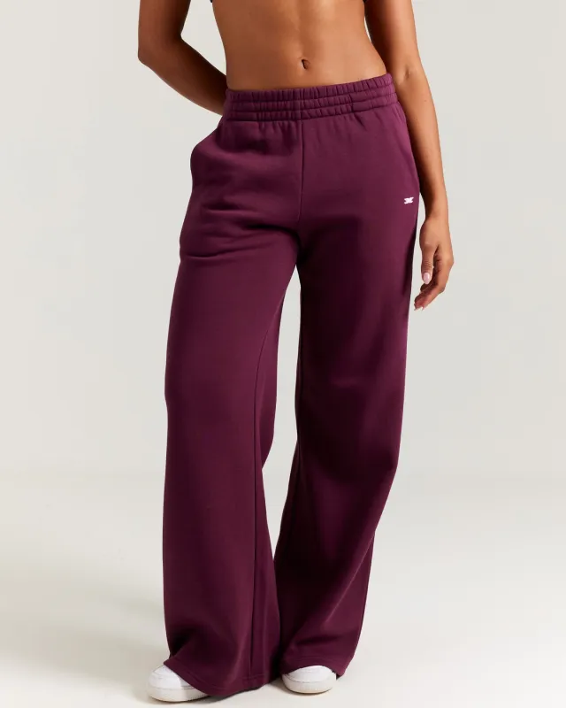 Omni Wide Leg Trackpants - Cherry Cola sold by Elite Eleven