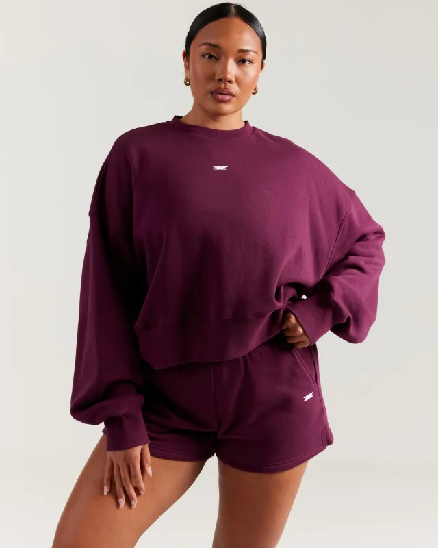 Omni Relaxed Crewneck - Cherry Cola sold by Elite Eleven