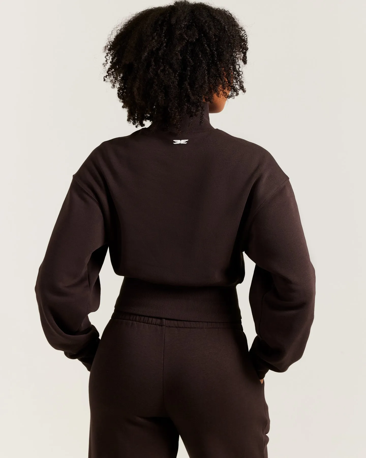 Omni Cropped Crewneck - Coffee Bean sold by Elite Eleven product image thumbnail 2