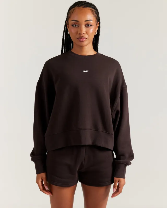 Omni Relaxed Crewneck - Coffee Bean sold by Elite Eleven