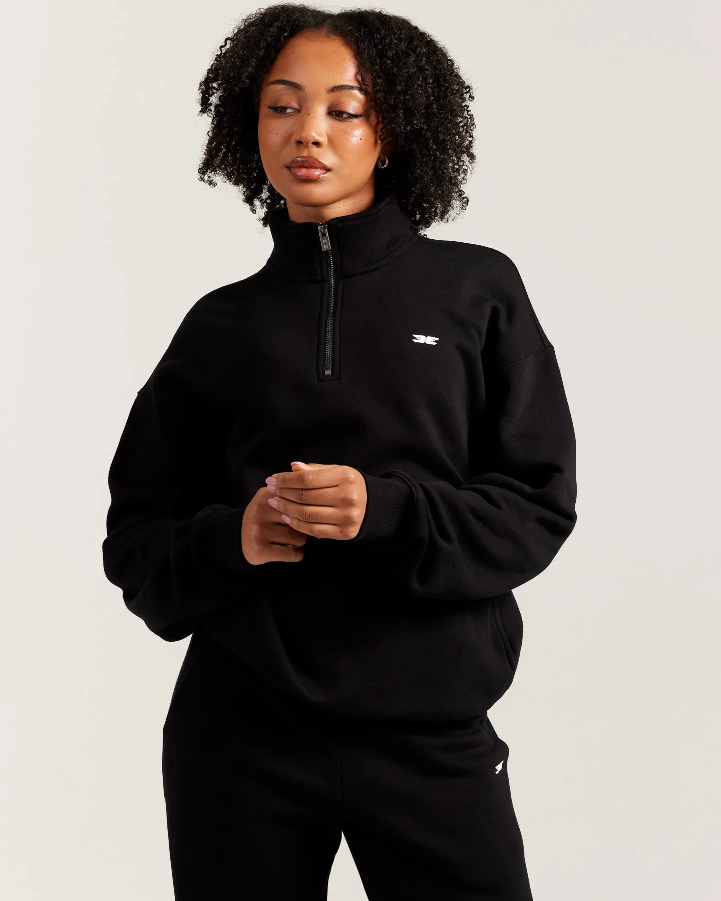 Omni Unisex 1/4 Zip - Black sold by Elite Eleven product image thumbnail 2