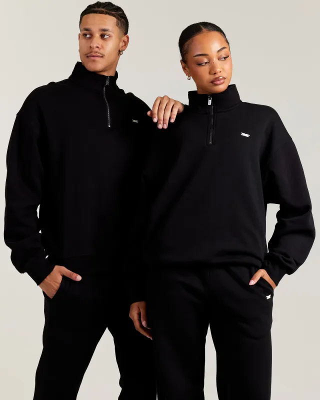 Omni Unisex 1/4 Zip - Black sold by Elite Eleven
