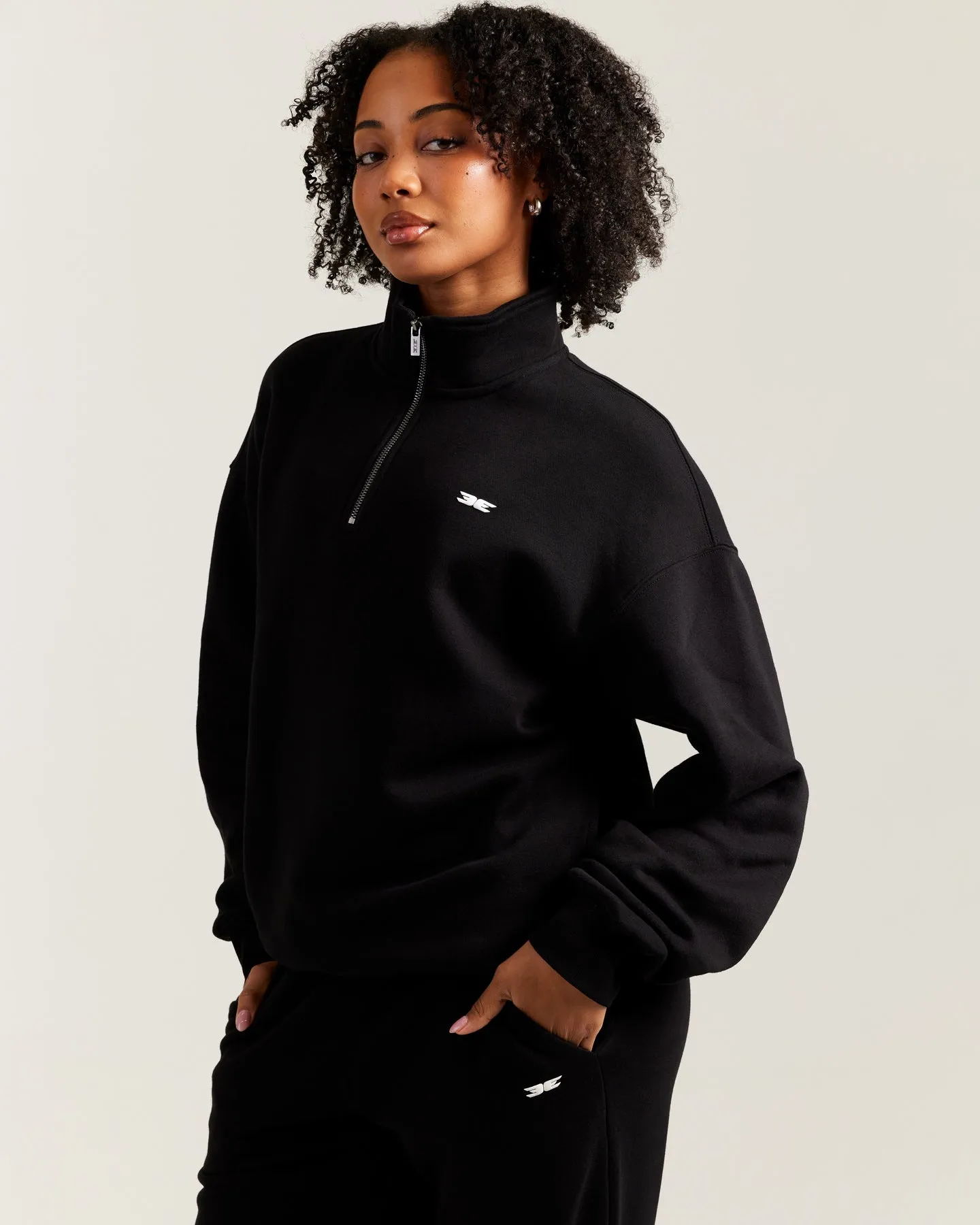 Omni Unisex 1/4 Zip - Black sold by Elite Eleven product image thumbnail 4