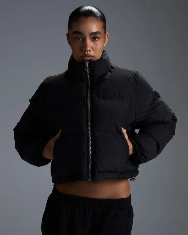 Premium Cropped Puffer Jacket - Black sold by Elite Eleven