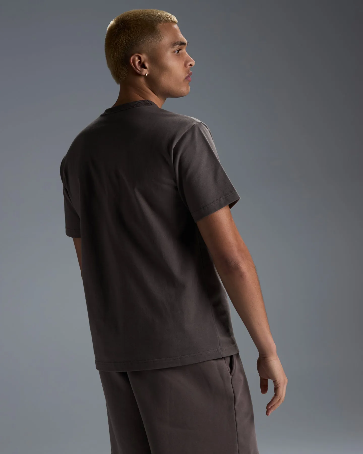 Men's Premium Cotton Boxy Tee - Dark Taupe sold by Elite Eleven product image thumbnail 2