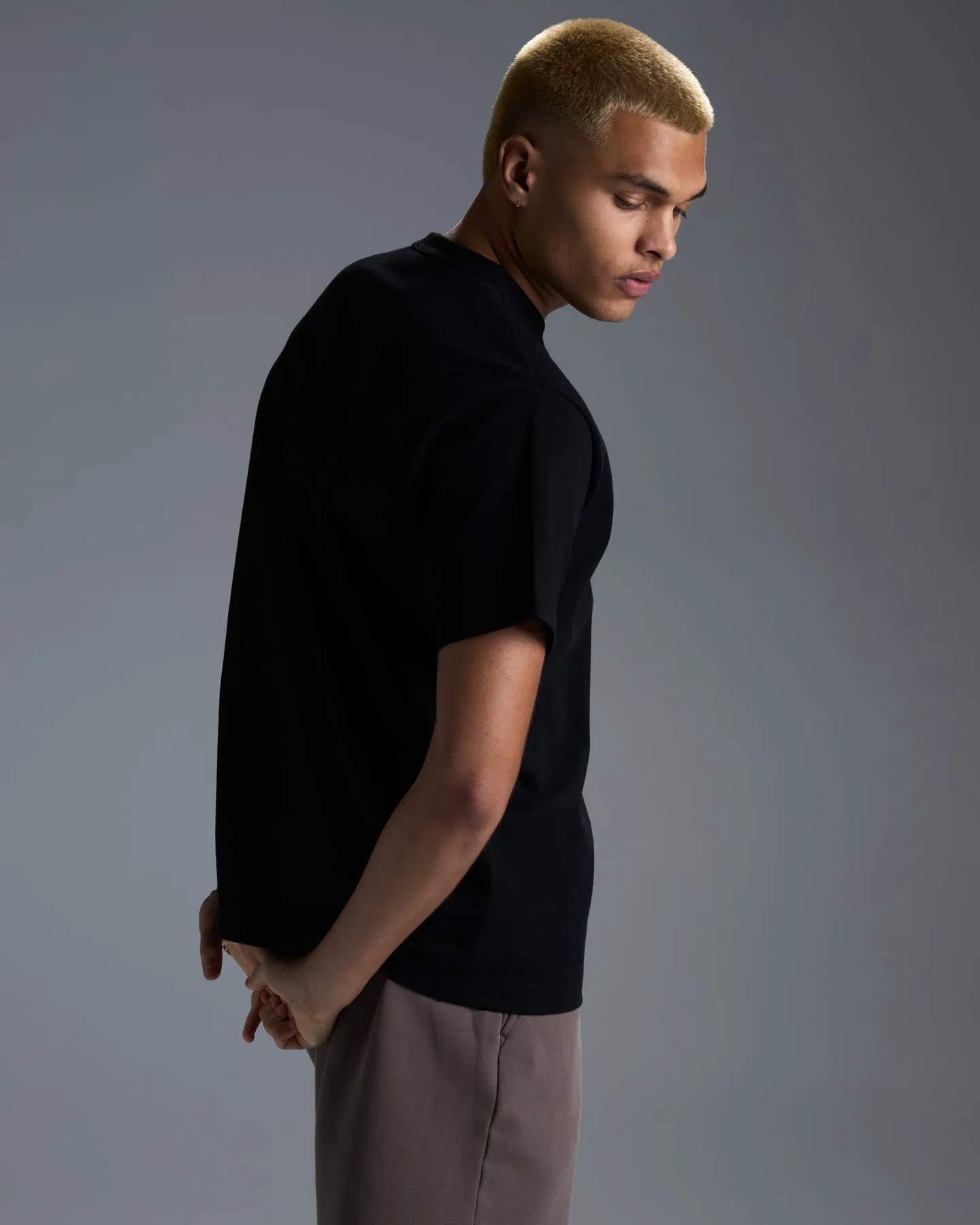 Men's Premium Cotton Boxy Tee - Black sold by Elite Eleven product image thumbnail 2