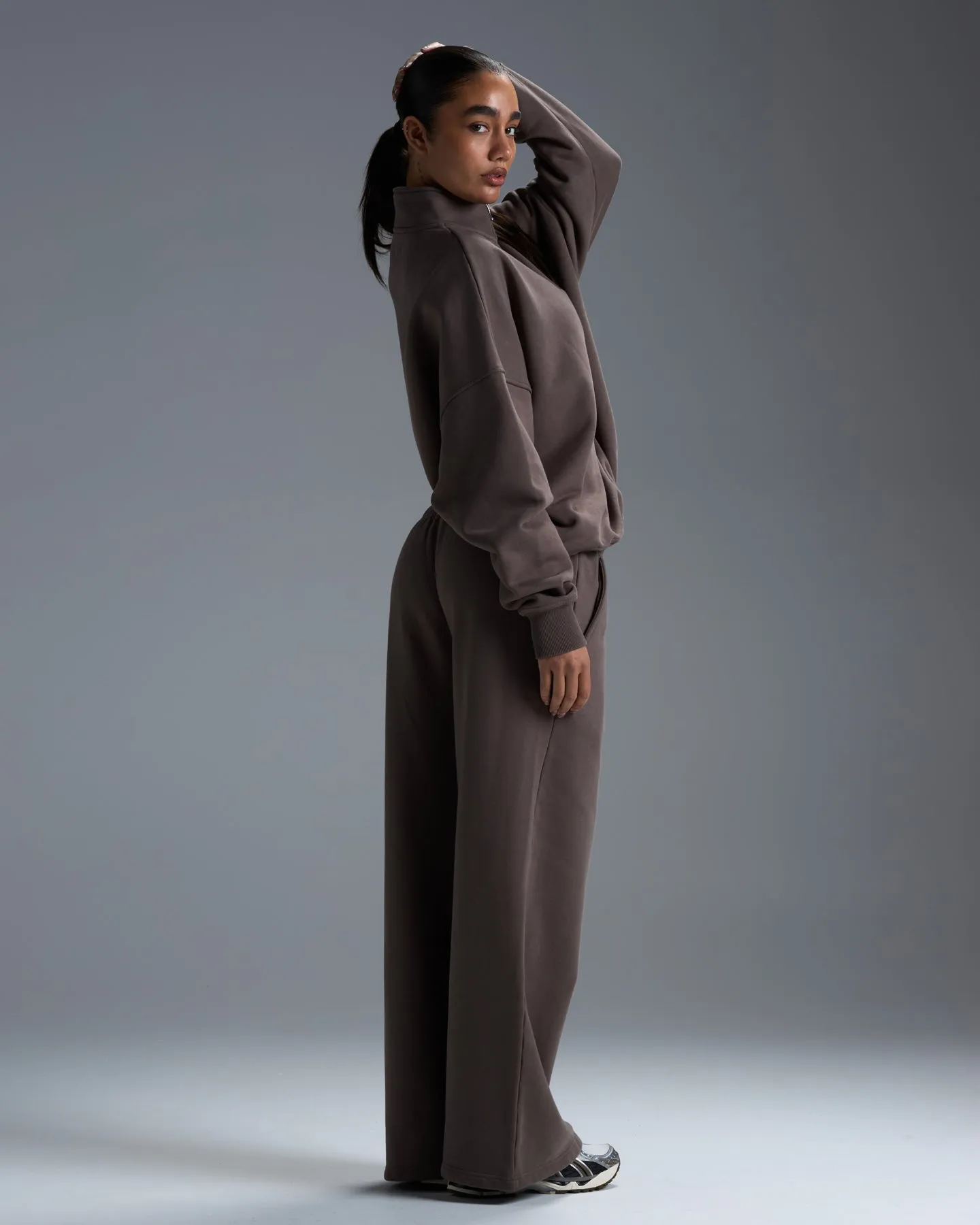 Premium Heavyweight Women's Straight Leg Pants - Dark Taupe sold by Elite Eleven product image thumbnail 4