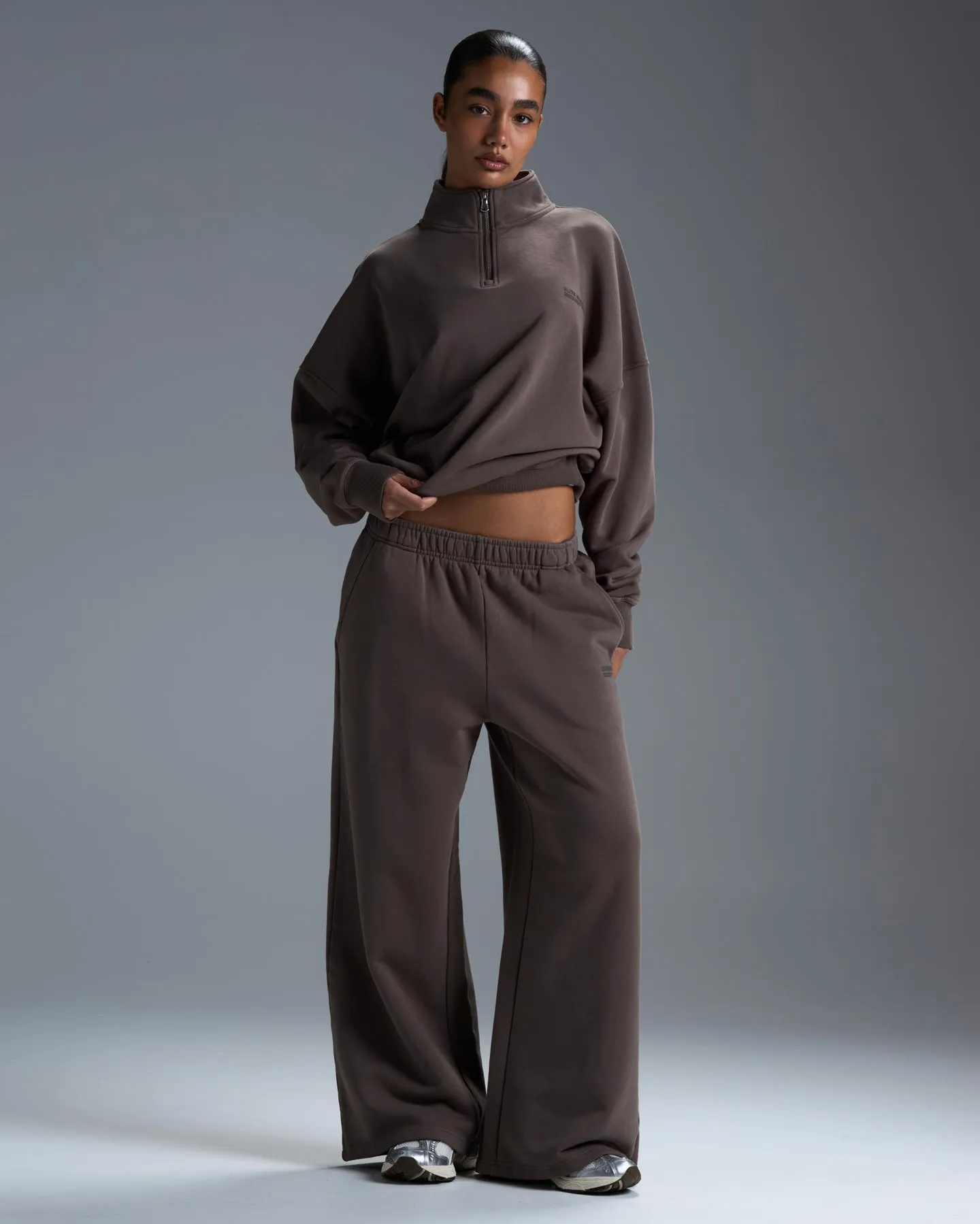 Premium Heavyweight Women's Straight Leg Pants - Dark Taupe sold by Elite Eleven product image thumbnail 2