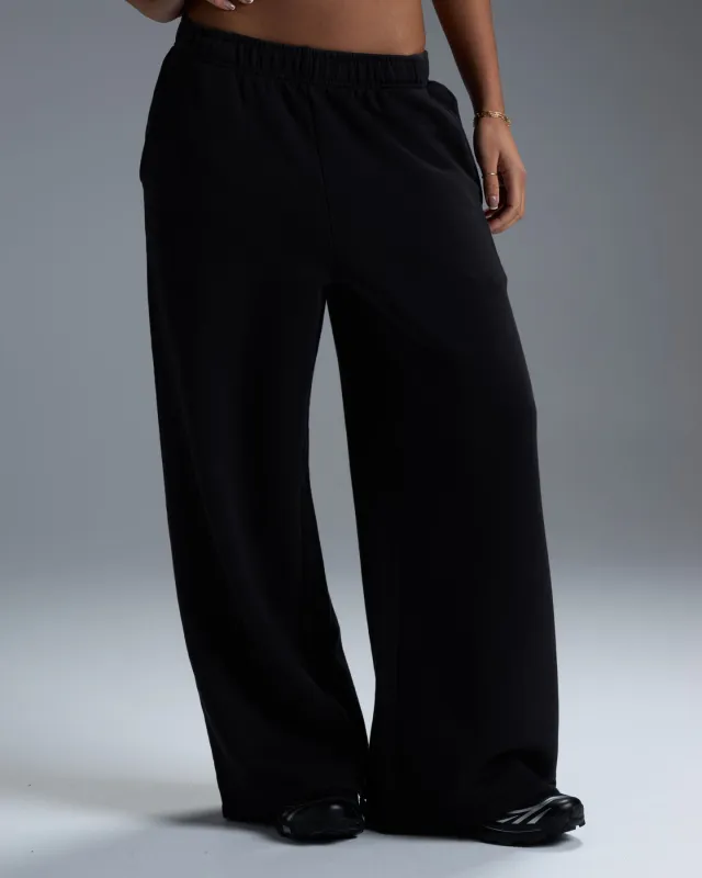 Premium Heavyweight Women's Straight Leg Pants - Black sold by Elite Eleven