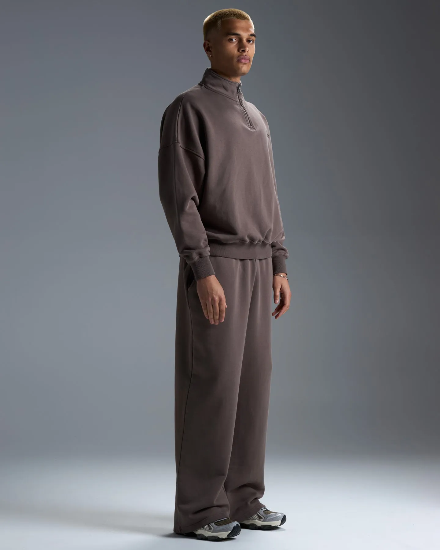 Premium Heavyweight Men's Straight Leg Pants - Dark Taupe sold by Elite Eleven product image thumbnail 2