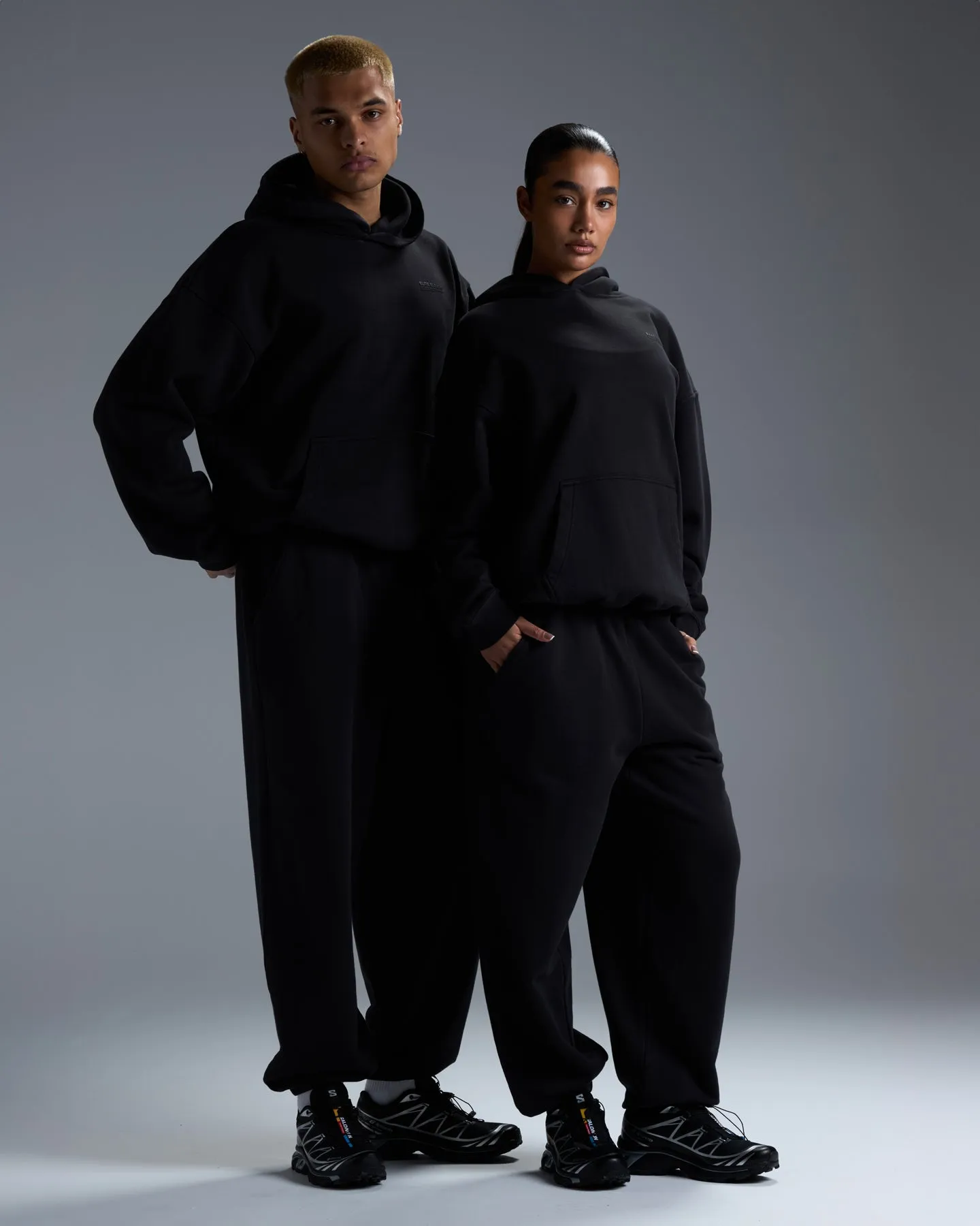 Premium Heavyweight Oversized Joggers - Black sold by Elite Eleven