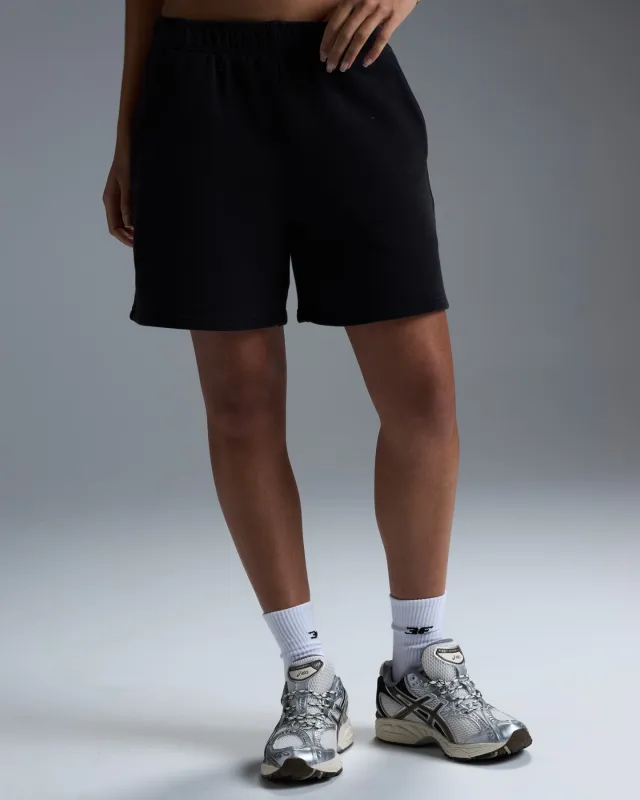Premium Heavyweight Women's Shorts - Black sold by Elite Eleven