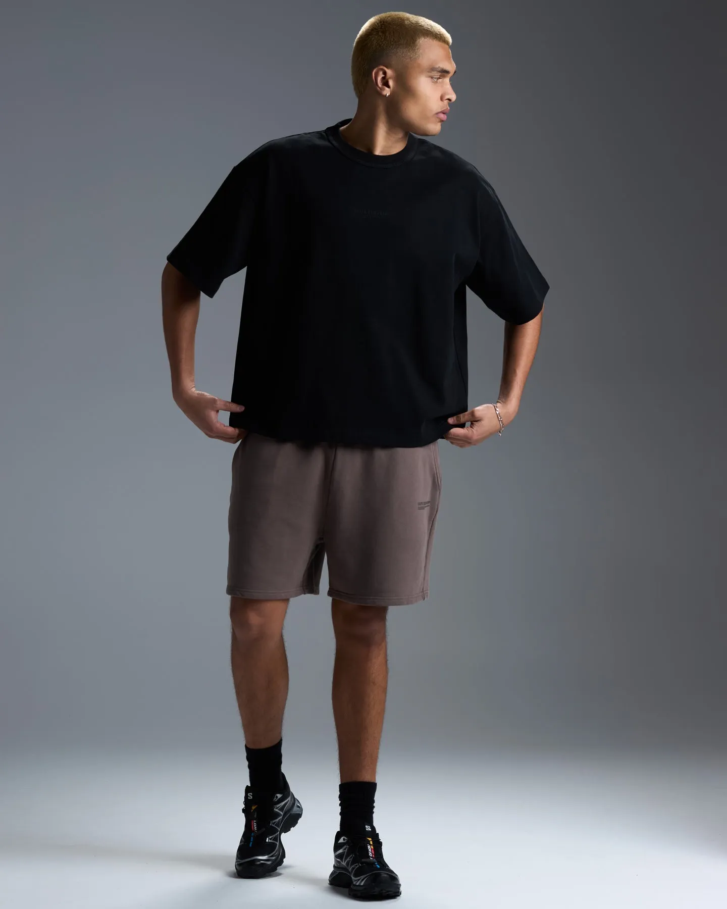 Premium Heavyweight Men's Shorts - Dark Taupe sold by Elite Eleven product image thumbnail 4