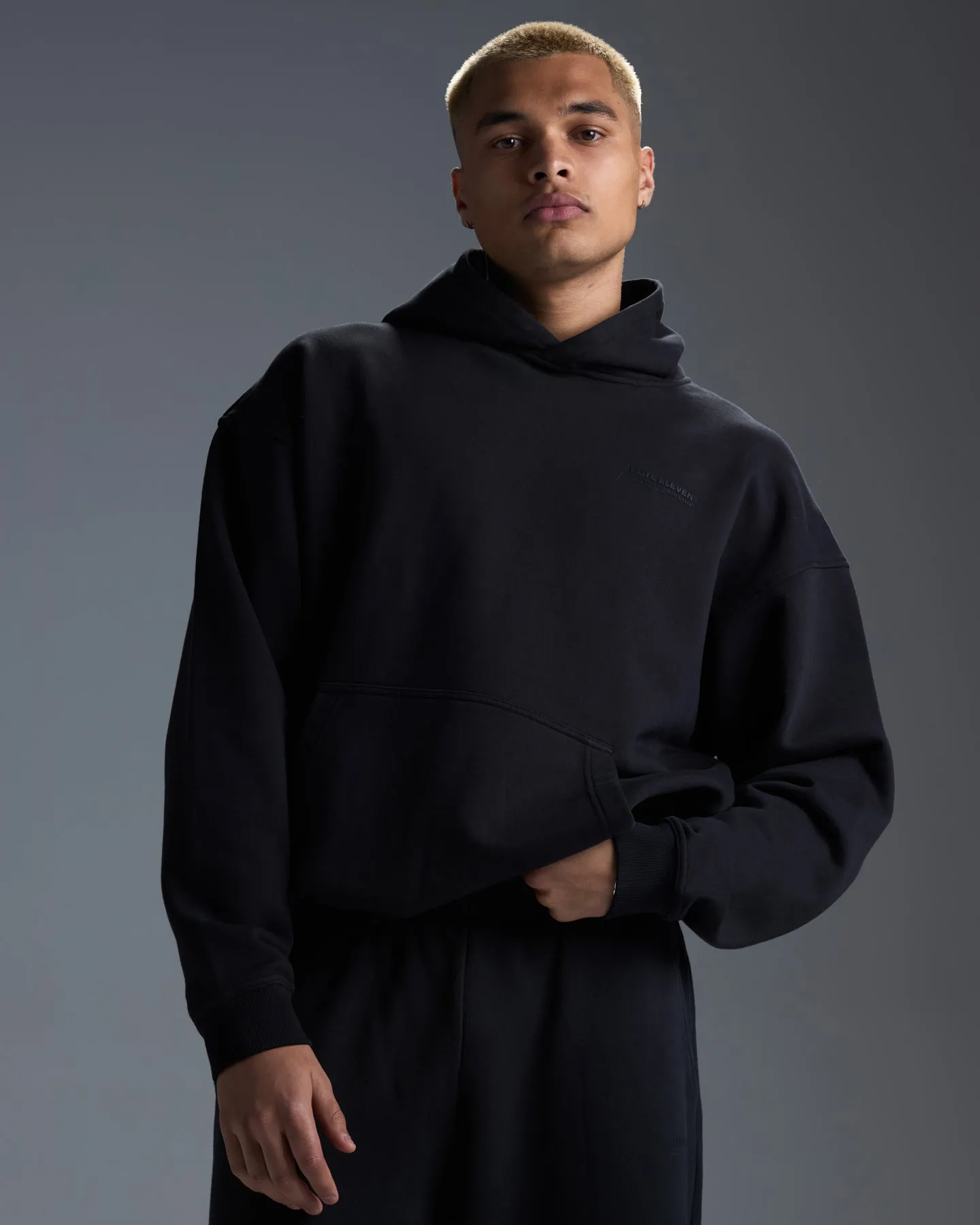Premium Heavyweight Unisex Hoodie - Black sold by Elite Eleven product image thumbnail 3