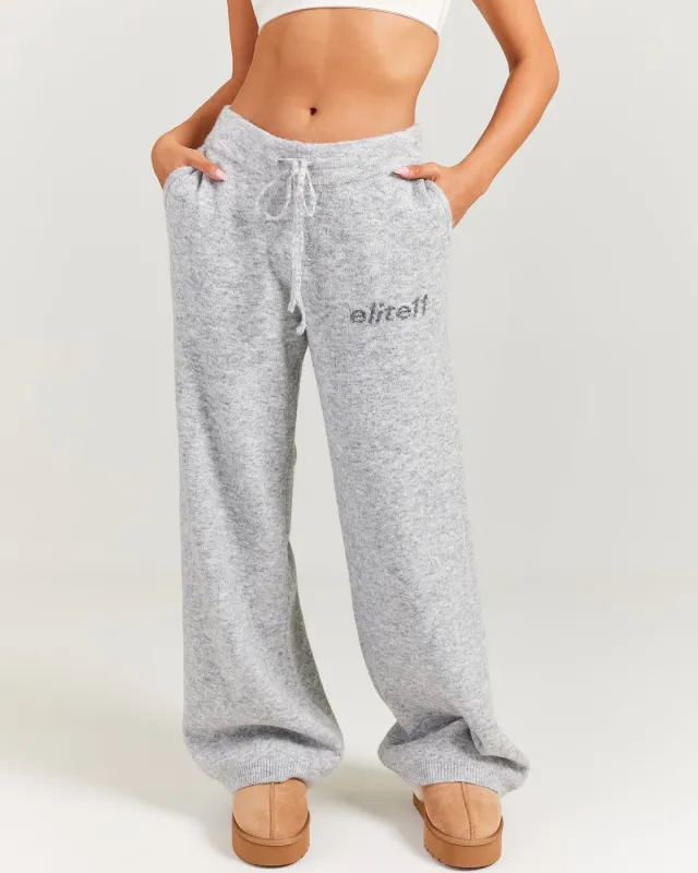 Elite 11 Knitted Wide Leg Pants - Grey Marle sold by Elite Eleven