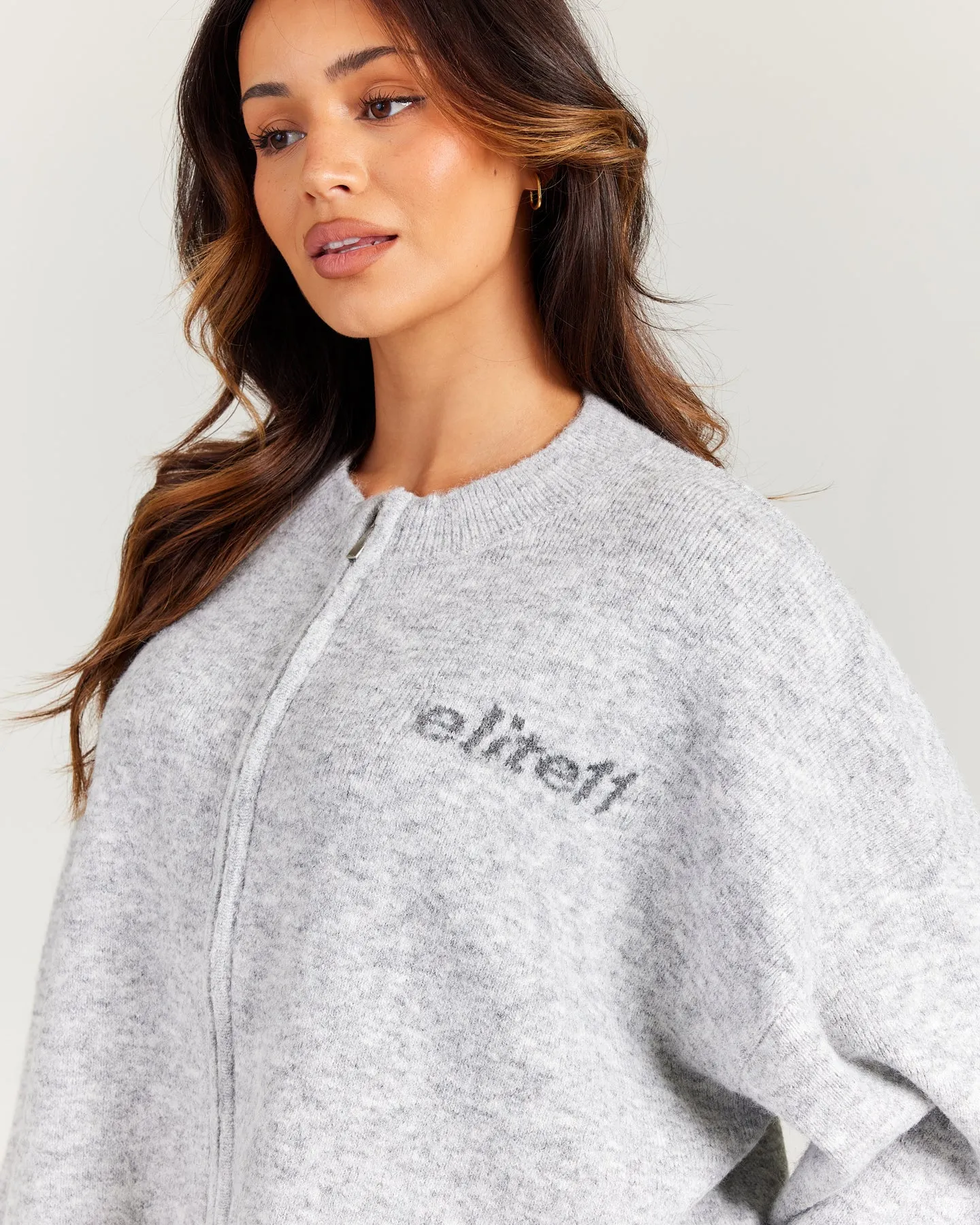 Elite 11 Knitted Zip Through - Grey Marle sold by Elite Eleven product image thumbnail 4