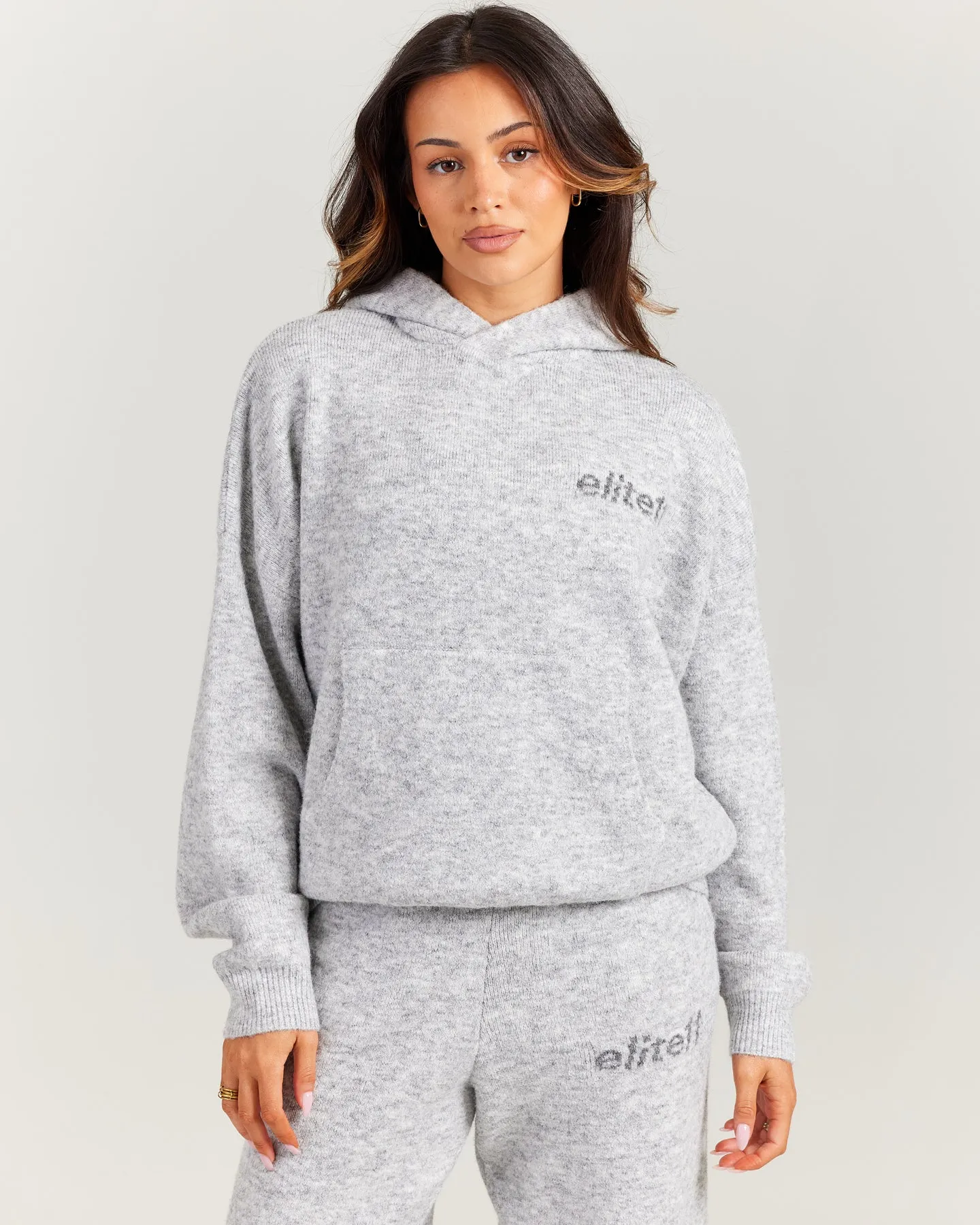 Elite 11 Knitted Hoodie - Grey Marle sold by Elite Eleven