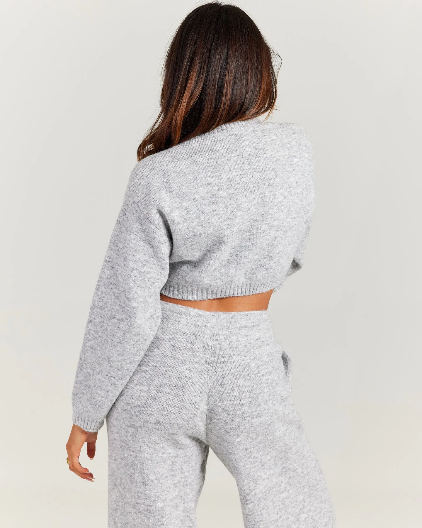 Elite 11 Knitted Cropped Crewneck - Grey Marle sold by Elite Eleven product image thumbnail 2