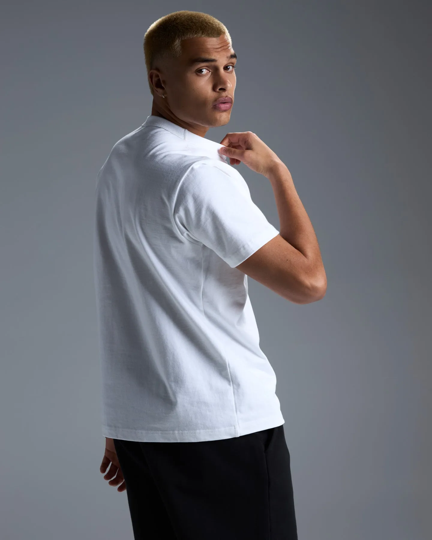 Men's Premium Cotton Boxy Tee - White sold by Elite Eleven product image thumbnail 2