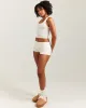 EE Lounge Fold Over Shorts - Vanilla sold by Elite Eleven